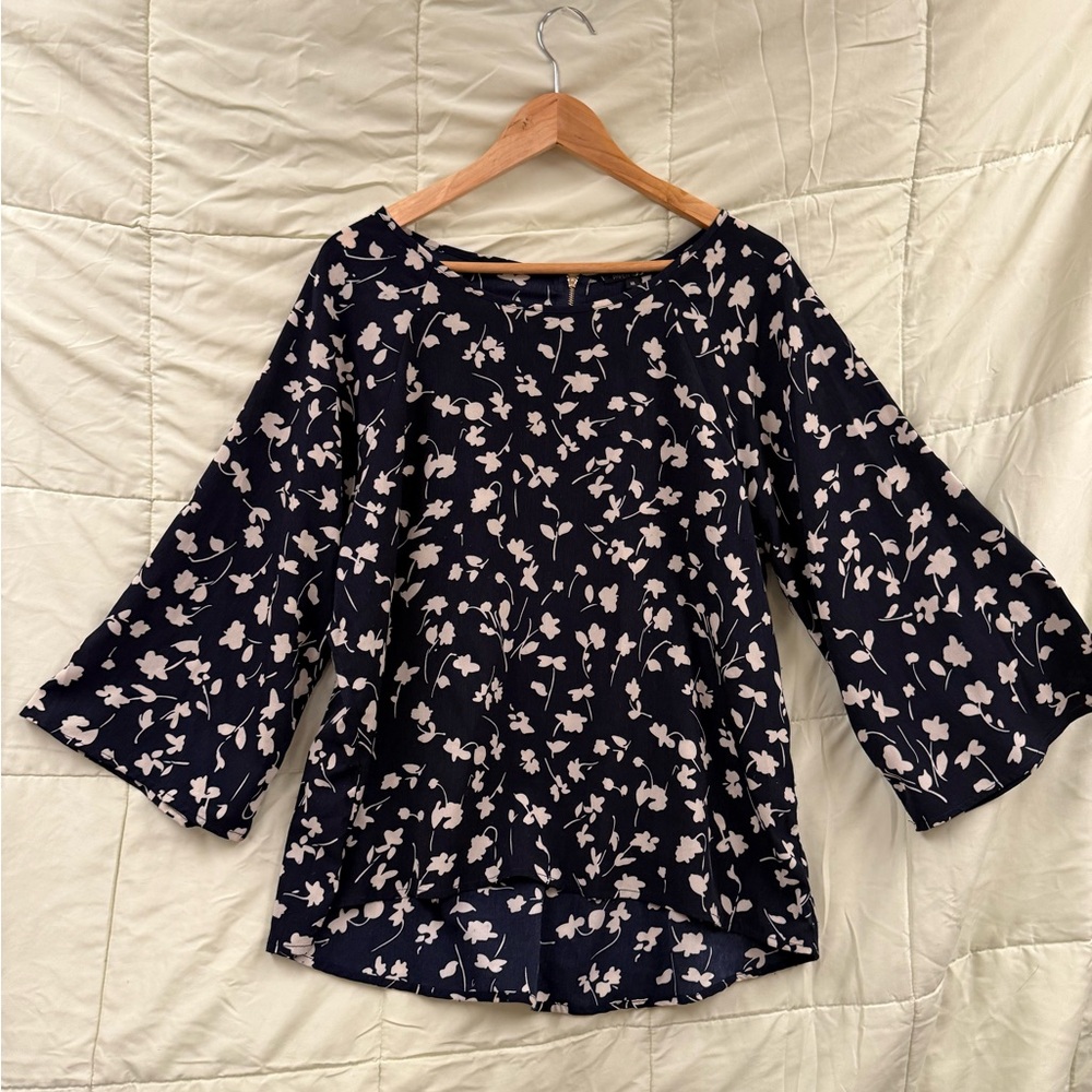 Papermoon Navy Floral Blouse